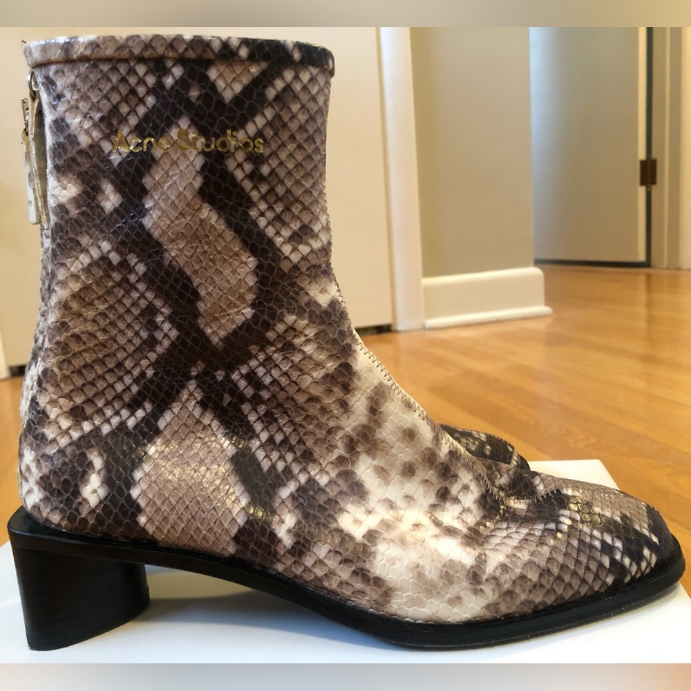 Acne Studios Leather Ankle Sock Boots, Size 6, Excellent Condition.